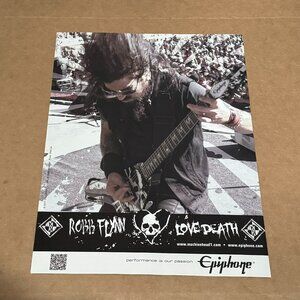 Robb Flynn of Machine Head - Epiphone Guitars - 2012 Print Advertisement